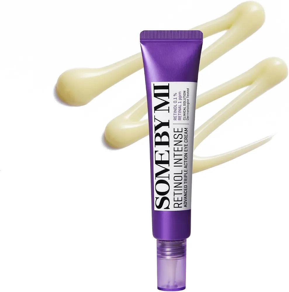 SOME BY MI Retinol Intense Advanced Triple Action Eye Cream – 1.01Oz, 30ml – Korean Retinol Under Eye Cream Anti Aging for Fine Lines – Brightens Dark Circles & Smooths Skin Texture – Korean Skin Care