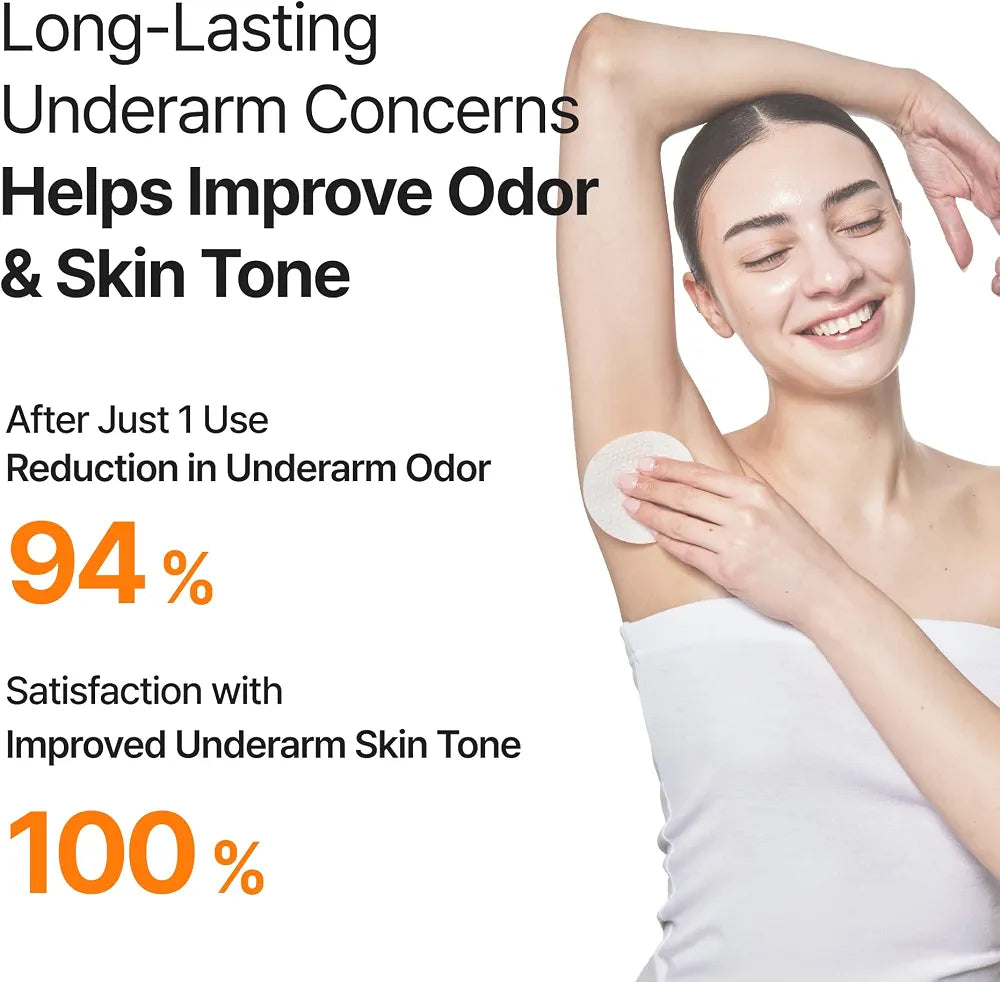 celimax TXA Body Clarifying Pad | 3% Glycolic Acid, Body Odor Pad For Dark Underarms Treatment, Knee & Elbow, Strawberry Skin Care, Gentle Exfoliating & Hydrating Body Scrub 